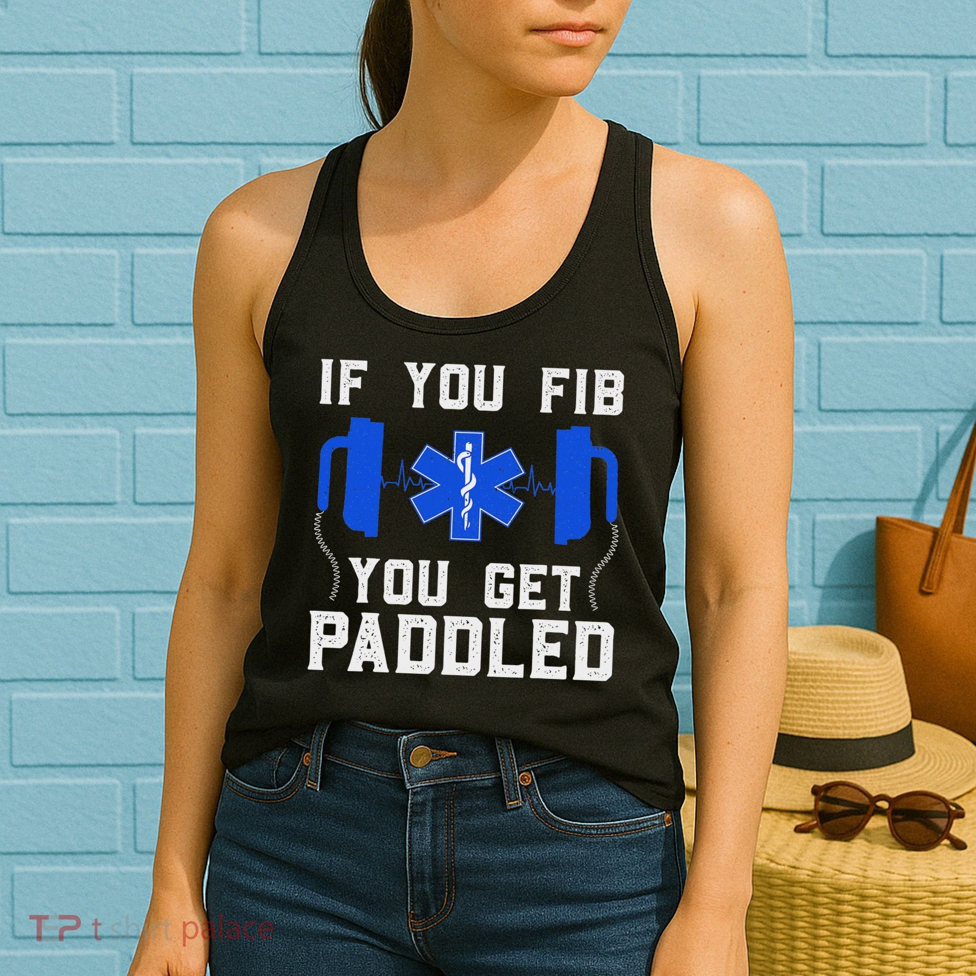 Funny Paramedic For Women Fib Emt Er Icu Nurse Medical Women's Tank Top