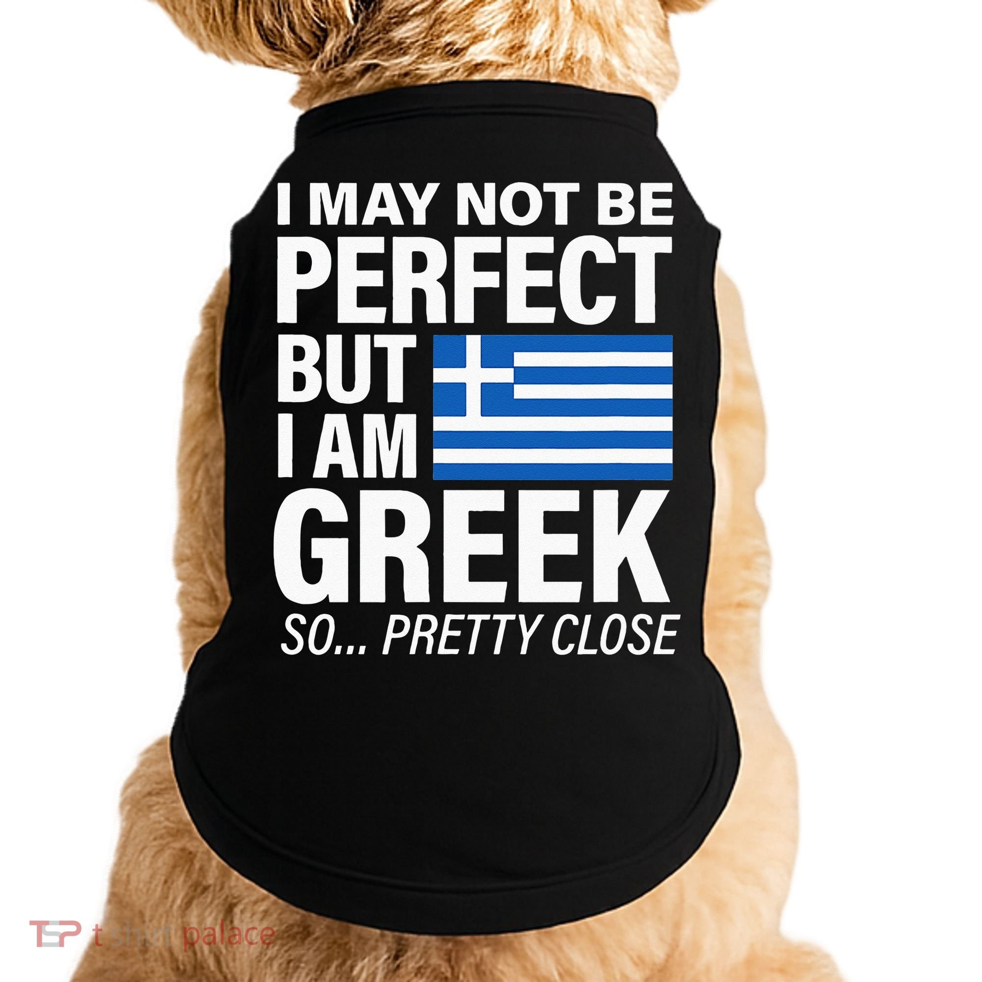 Funny Perfect Greek Flag I Love Greece Doggie Tank