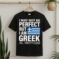 Funny Perfect Greek Flag I Love Greece T-Shirt thumb 2