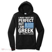 Funny Perfect Greek Flag I Love Greece Women's Hoodie thumb 0