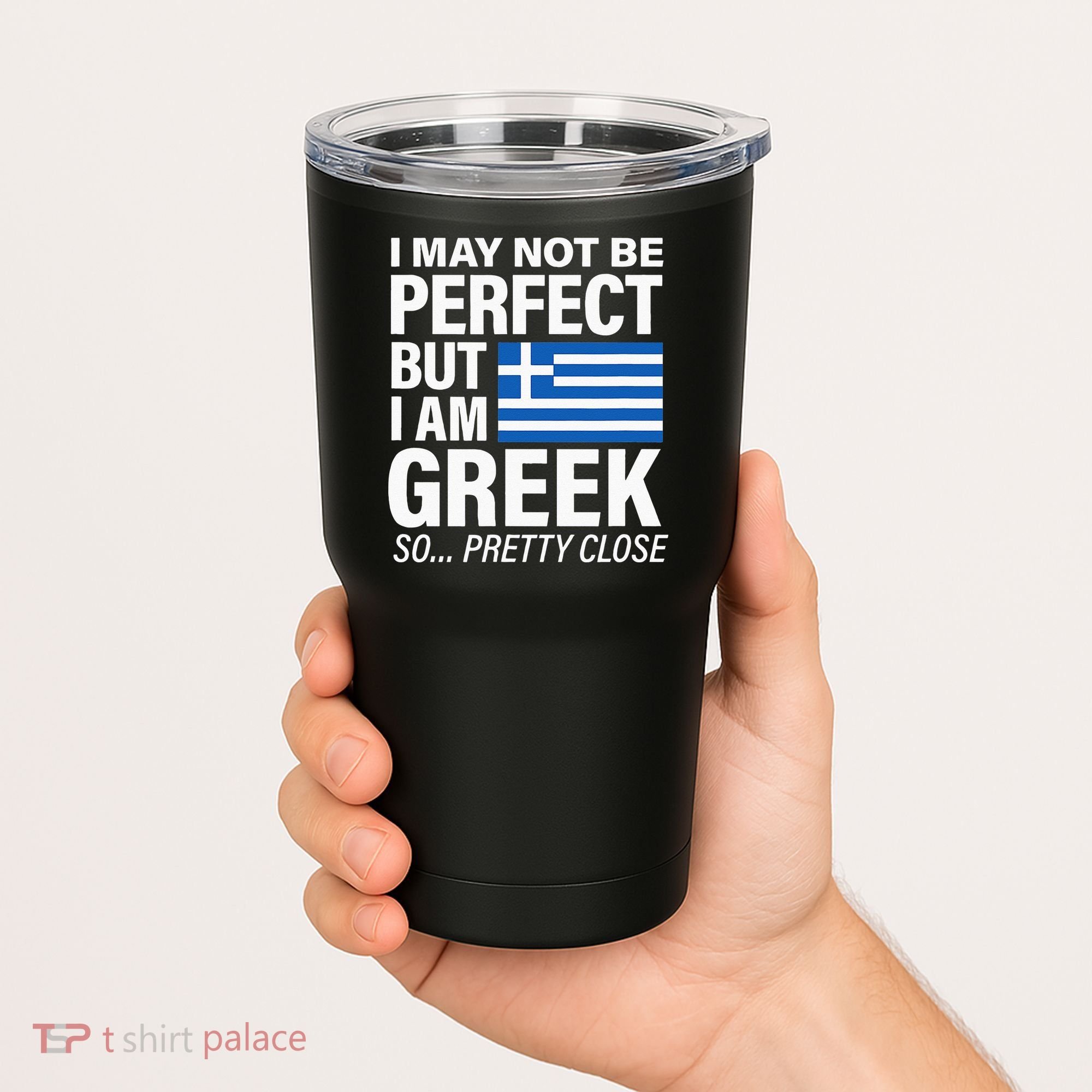 Funny Perfect Greek Flag I Love Greece Tumbler