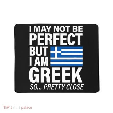 Funny Perfect Greek Flag I Love Greece Mousepad