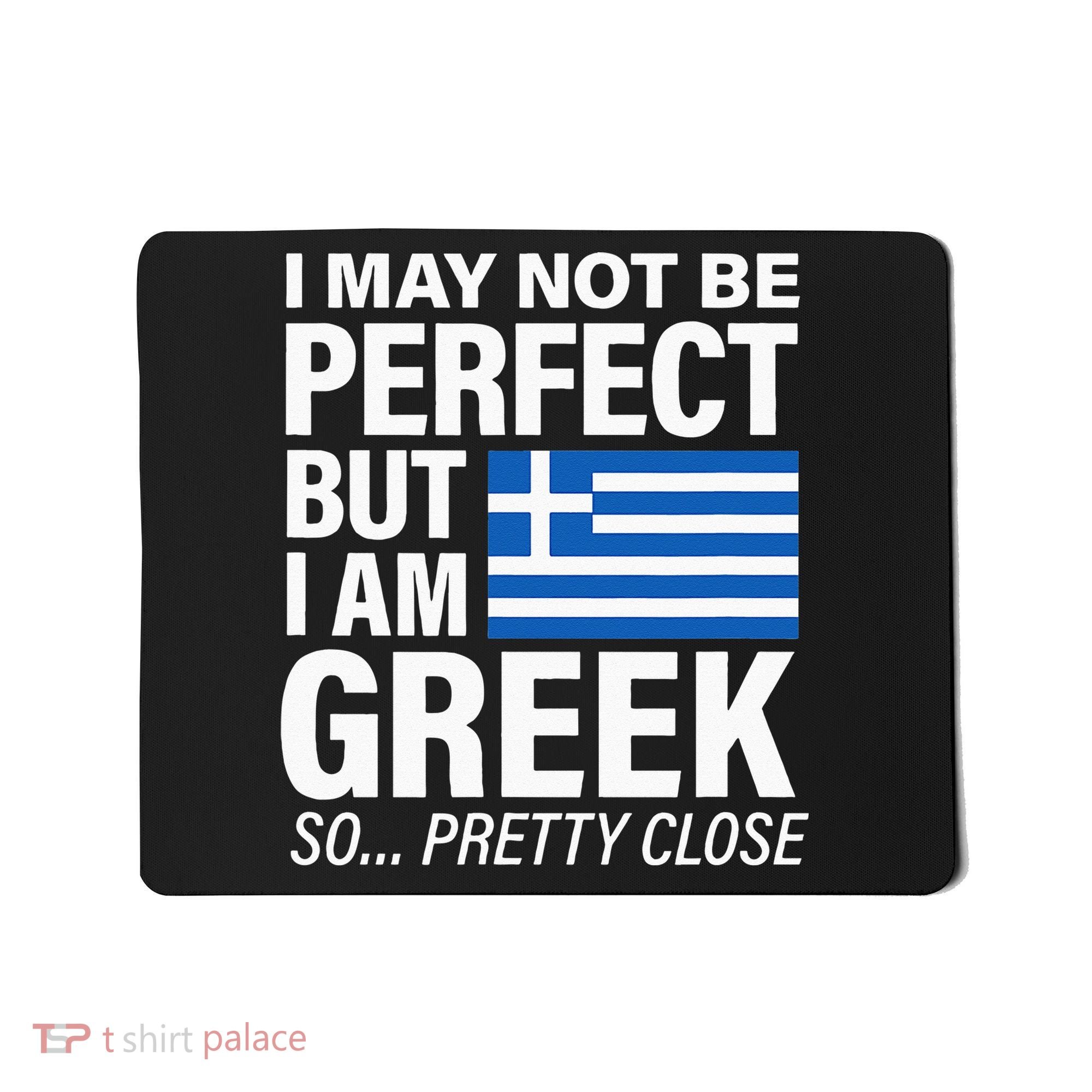 Funny Perfect Greek Flag I Love Greece Mousepad