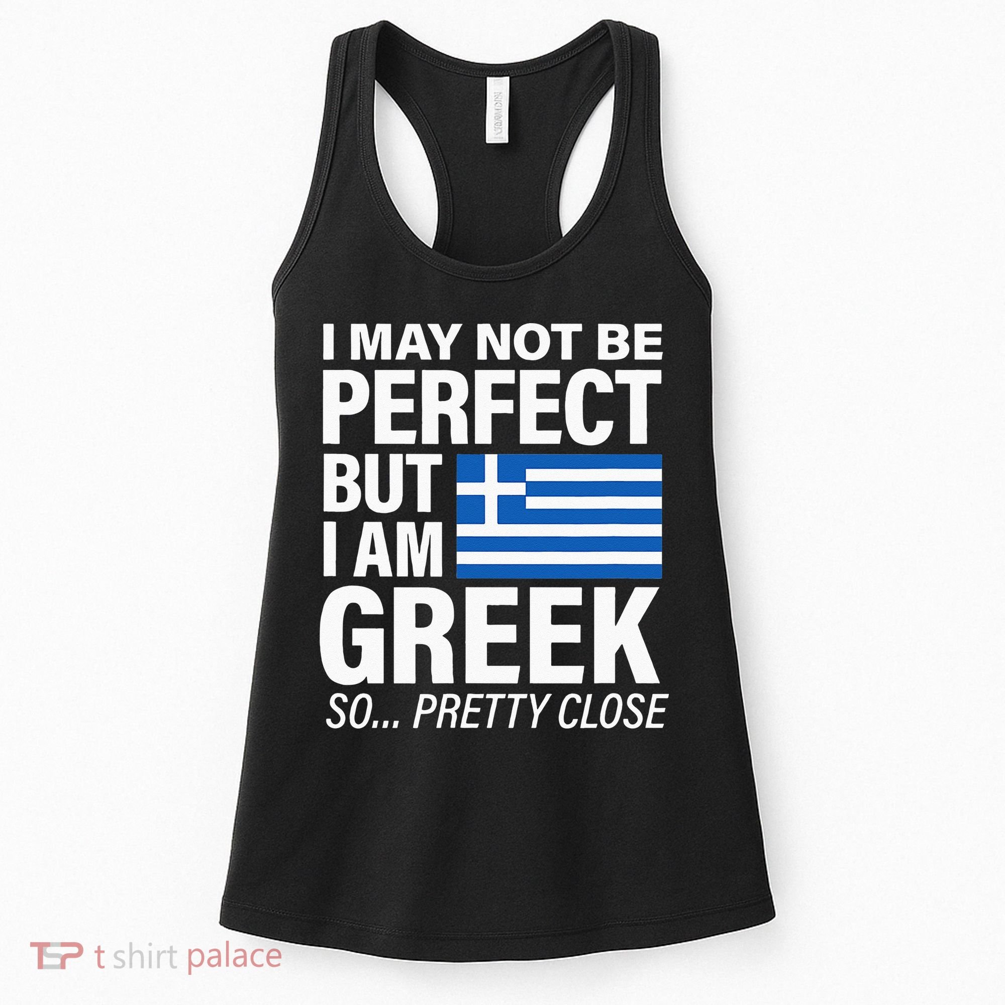 Funny Perfect Greek Flag I Love Greece Women's Tank Top