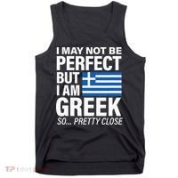 Funny Perfect Greek Flag I Love Greece Tank Top thumb 0