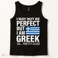 Funny Perfect Greek Flag I Love Greece Tank Top thumb 2