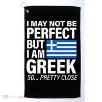 Funny Perfect Greek Flag I Love Greece Golf Towel thumb 0