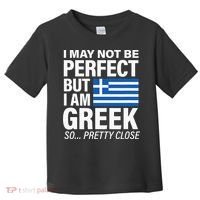 Funny Perfect Greek Flag I Love Greece Toddler T-Shirt thumb 0