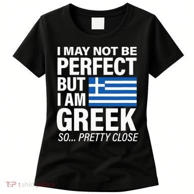 Funny Perfect Greek Flag I Love Greece Women's T-Shirt