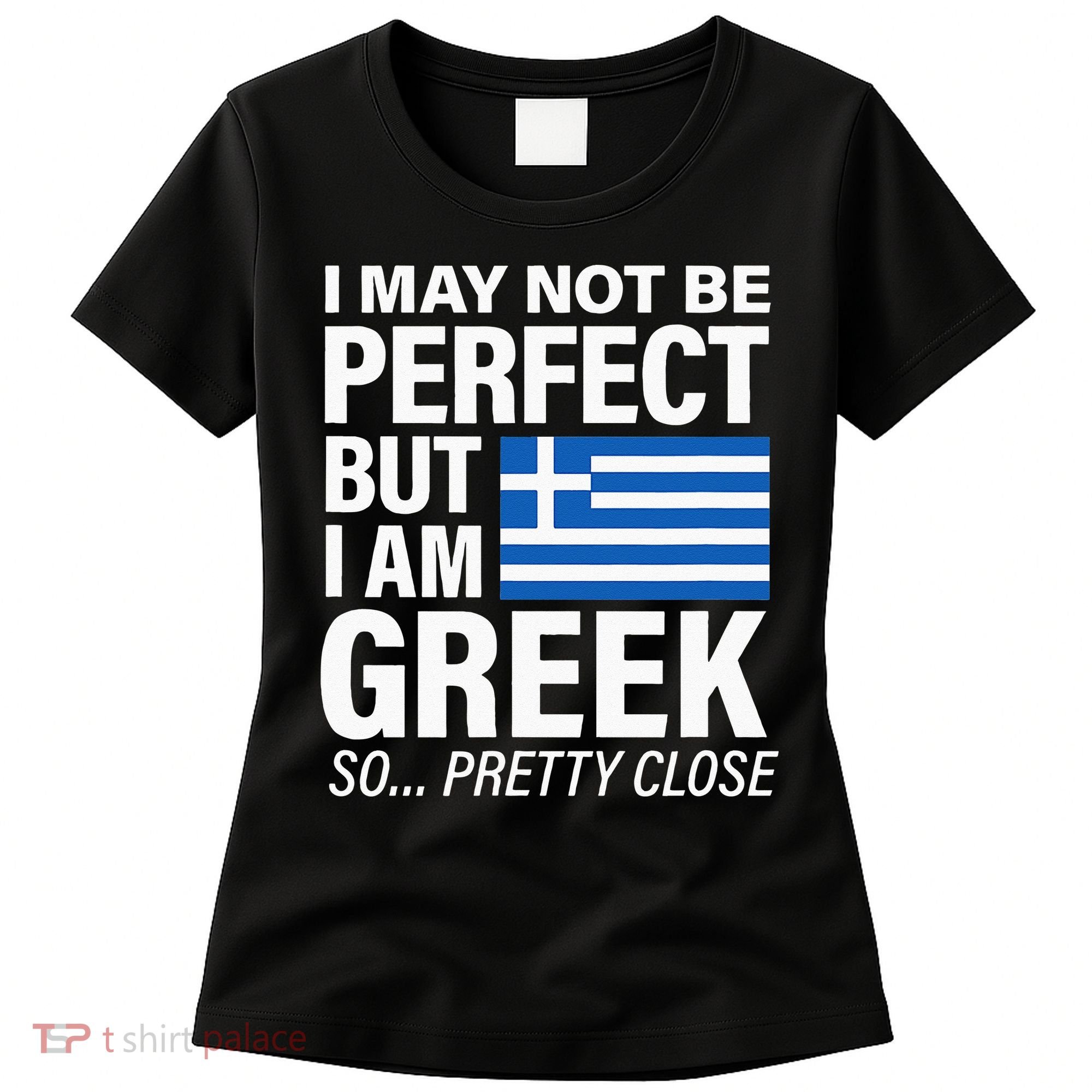 Funny Perfect Greek Flag I Love Greece Women's T-Shirt