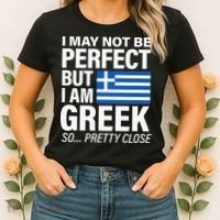 Funny Perfect Greek Flag I Love Greece Women's T-Shirt thumb 2