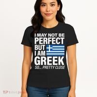 Funny Perfect Greek Flag I Love Greece Women's T-Shirt thumb 4