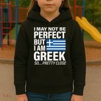 Funny Perfect Greek Flag I Love Greece Kids Hoodie thumb 3