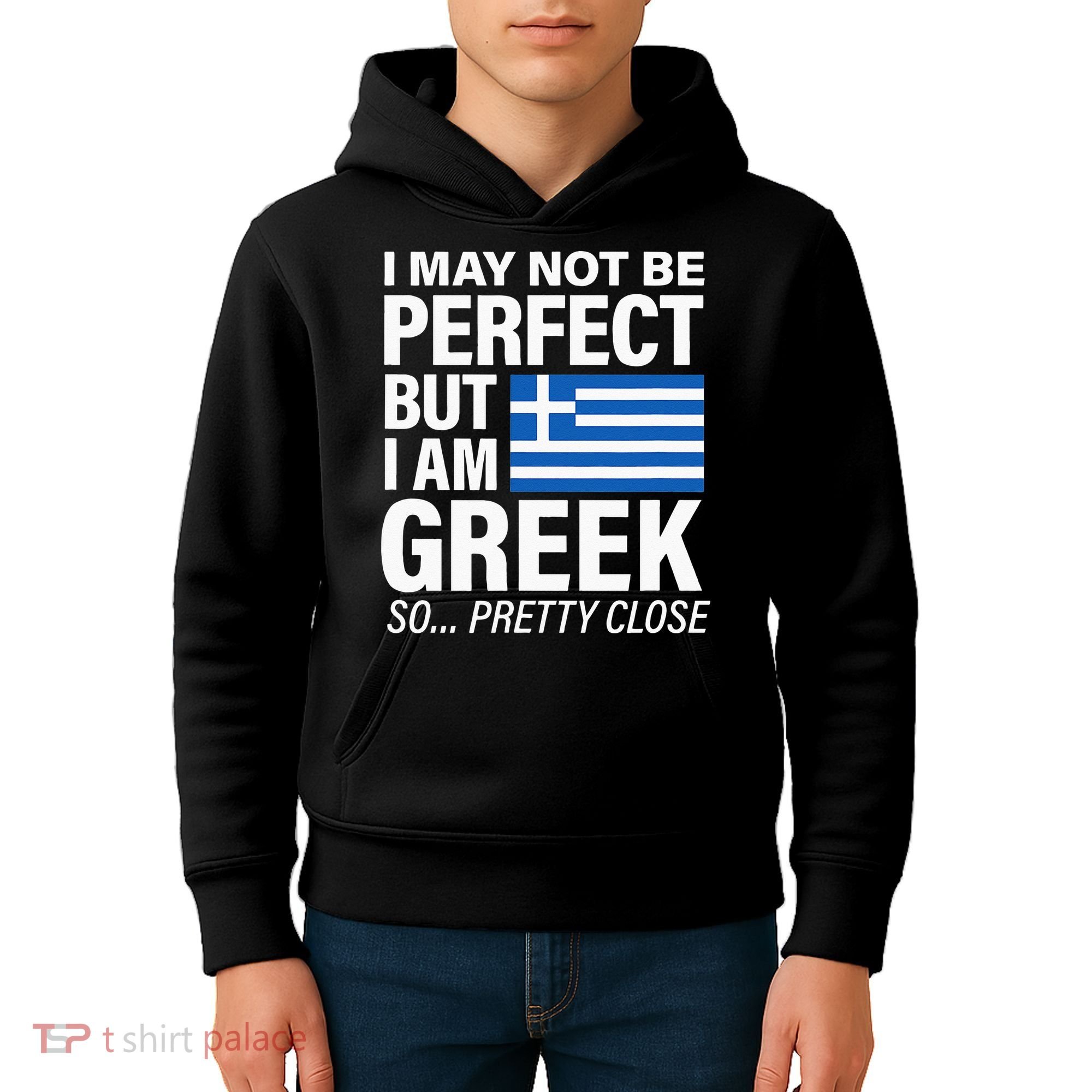 Funny Perfect Greek Flag I Love Greece Kids Hoodie