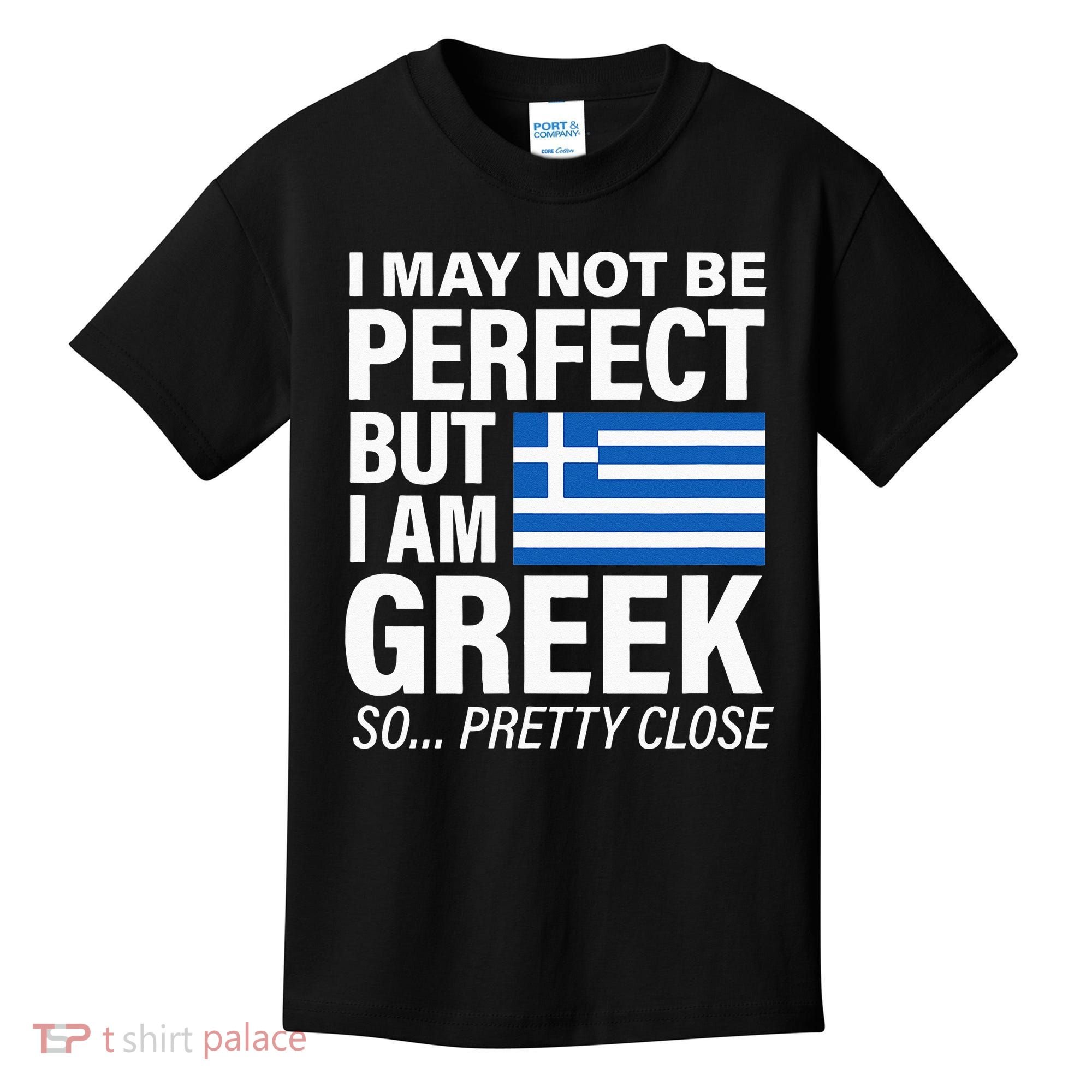 Funny Perfect Greek Flag I Love Greece Kids T-Shirt