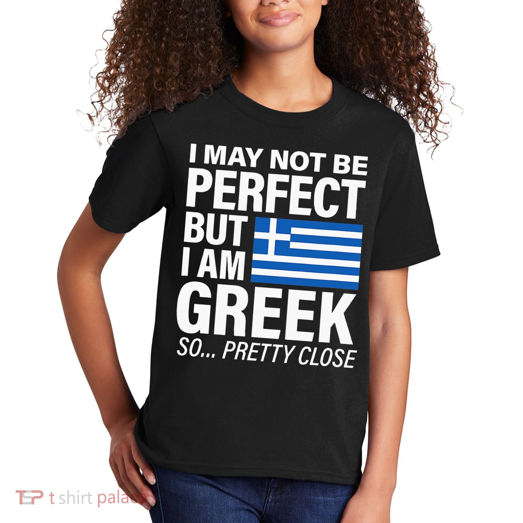 Funny Perfect Greek Flag I Love Greece Kids T-Shirt