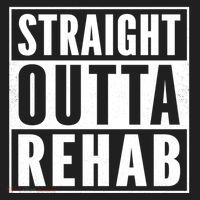 Funny Patient Get Well Gag Gift Straight Outta Rehab Cute Gift Beanie thumb 2