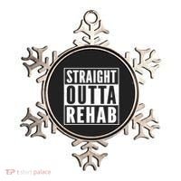 Funny Patient Get Well Gag Gift Straight Outta Rehab Cute Gift Ornament thumb 0