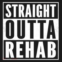 Funny Patient Get Well Gag Gift Straight Outta Rehab Cute Gift Ornament thumb 1
