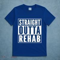 Funny Patient Get Well Gag Gift Straight Outta Rehab Cute Gift T-Shirt thumb 5