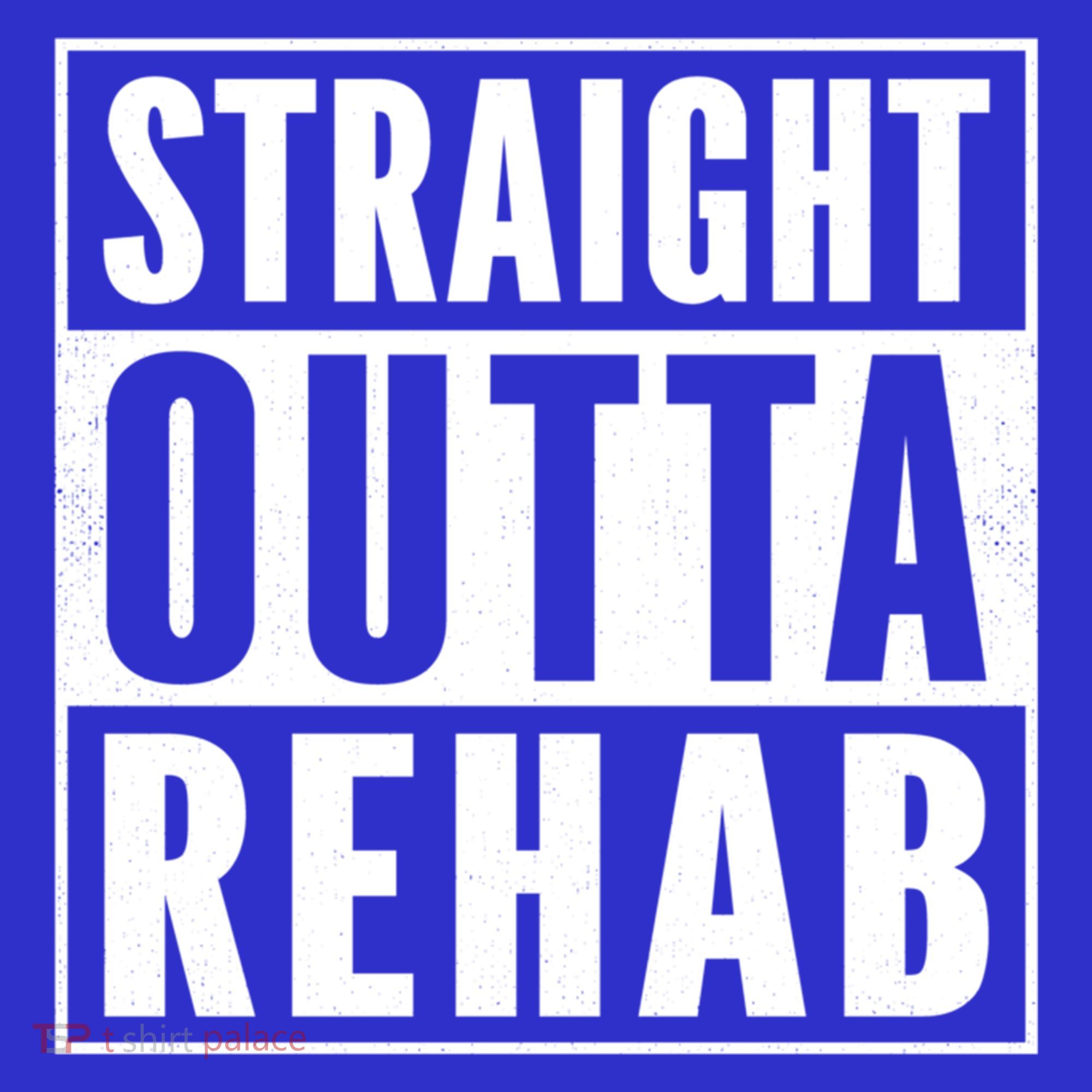 Funny Patient Get Well Gag Gift Straight Outta Rehab Cute Gift Coaster