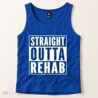 Funny Patient Get Well Gag Gift Straight Outta Rehab Cute Gift Tank Top thumb 2