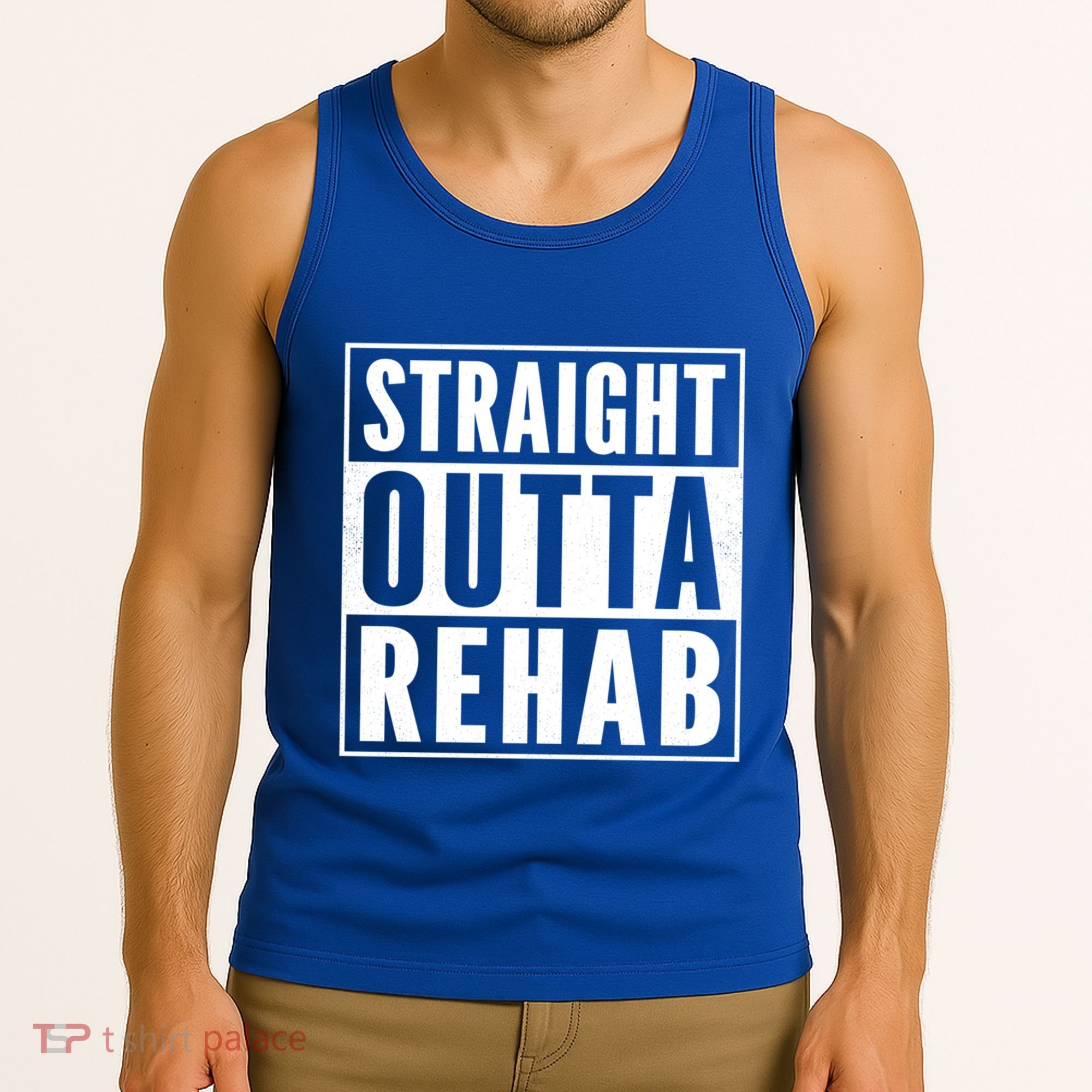 Funny Patient Get Well Gag Gift Straight Outta Rehab Cute Gift Tank Top