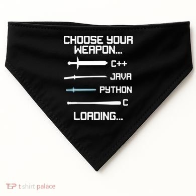 Funny Programmer Geek Java C Programming USA-Made Doggie Bandana
