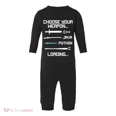 Funny Programmer Geek Java C Programming Infant Fleece One Piece