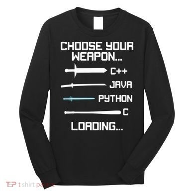 Funny Programmer Geek Java C Programming Long Sleeve Shirt
