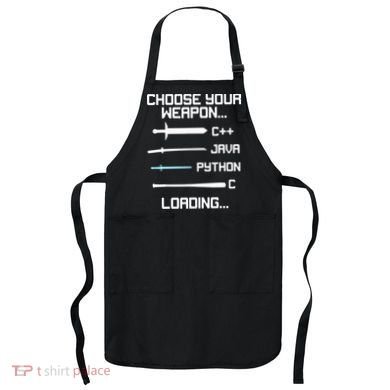 Funny Programmer Geek Java C Programming Apron