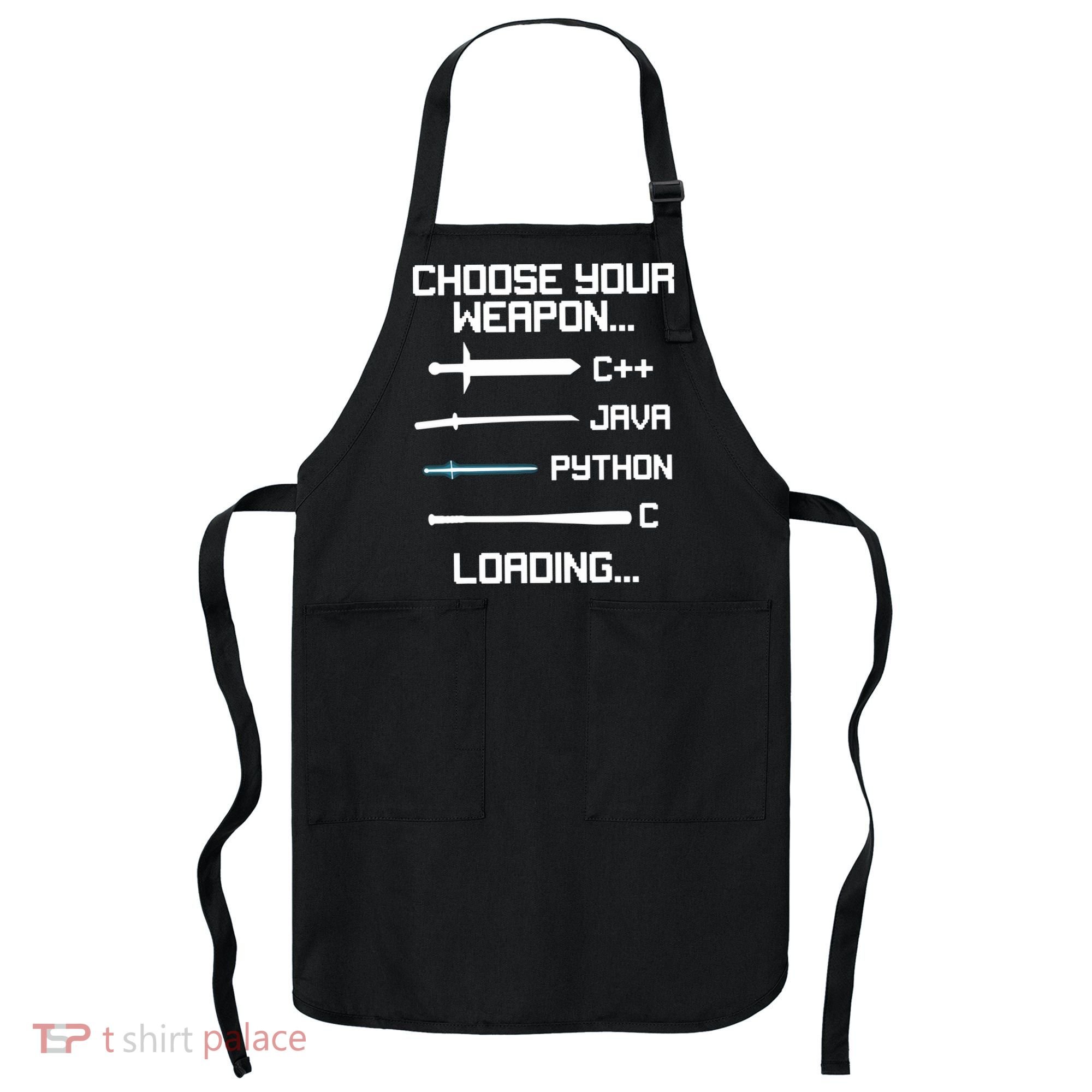 Funny Programmer Geek Java C Programming Apron