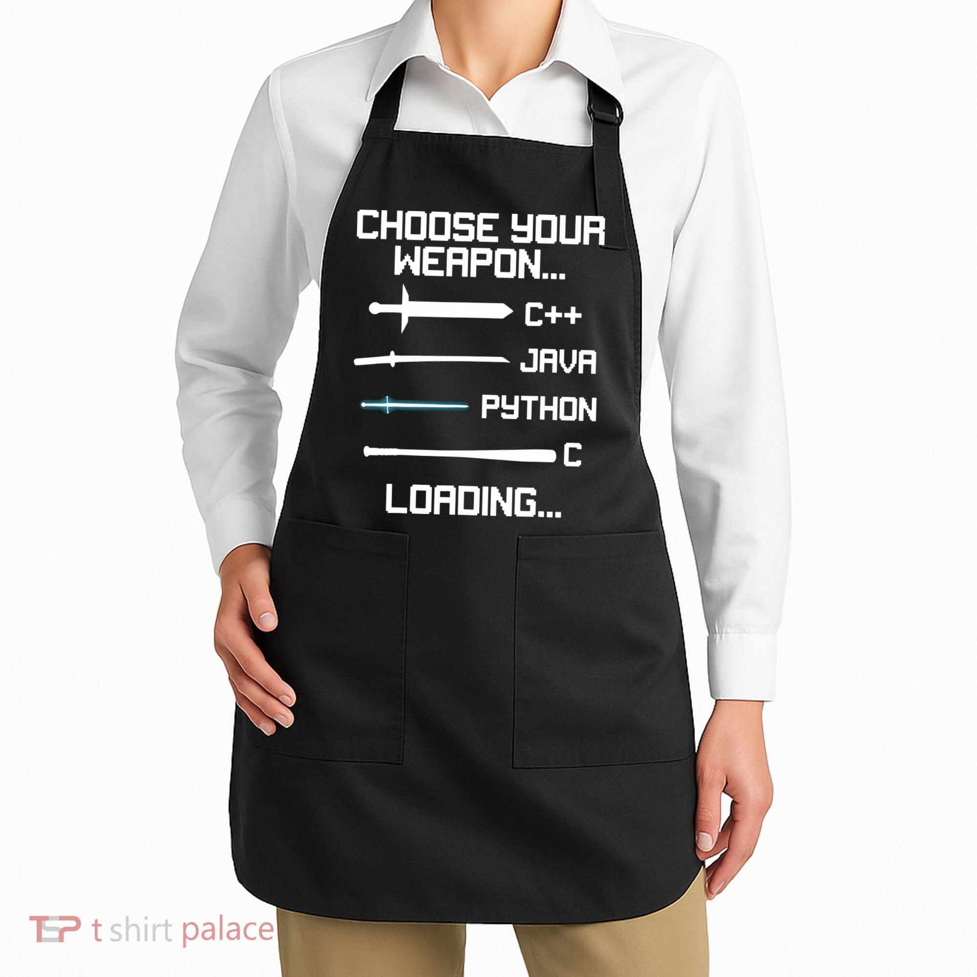 Funny Programmer Geek Java C Programming Apron