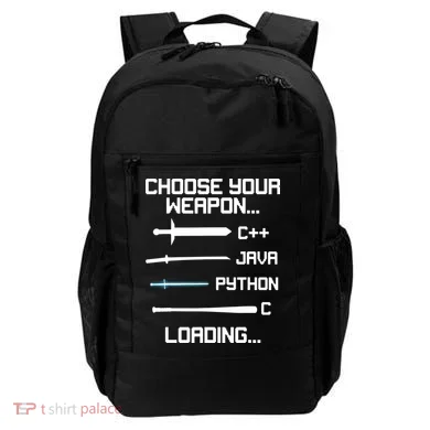 Funny Programmer Geek Java C Programming Backpack