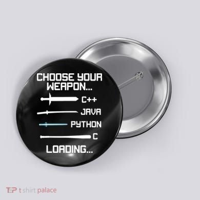 Funny Programmer Geek Java C Programming Button