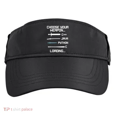 Funny Programmer Geek Java C Programming Adult Drive Performance Visor