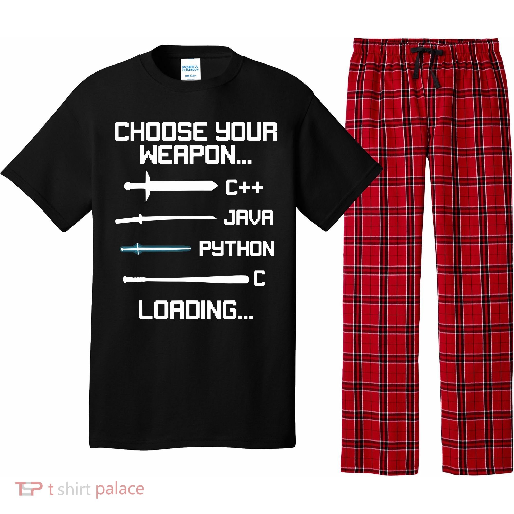 Funny Programmer Geek Java C Programming Pajama Set