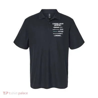 Funny Programmer Geek Java C Programming Polo
