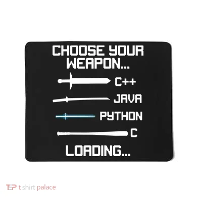 Funny Programmer Geek Java C Programming Mousepad