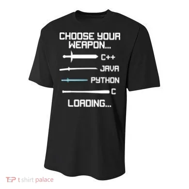 Funny Programmer Geek Java C Programming Youth Performance Sprint T-Shirt