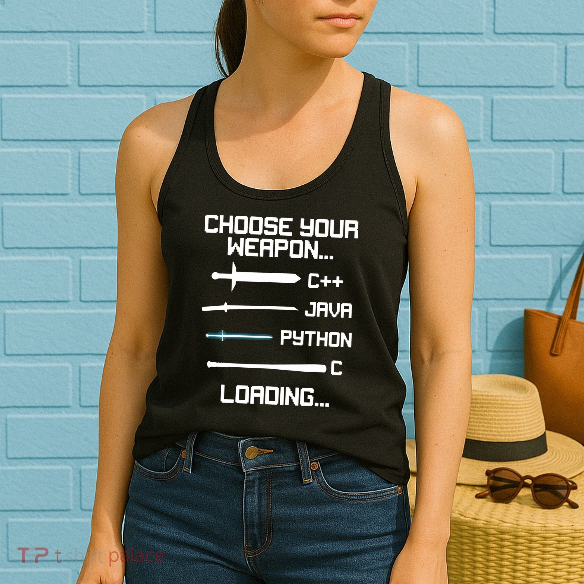 Funny Programmer Geek Java C Programming Women's Tank Top