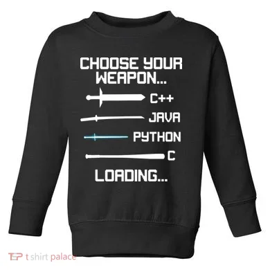 Funny Programmer Geek Java C Programming Toddler Sweatshirt