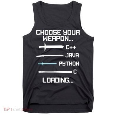 Funny Programmer Geek Java C Programming Tank Top
