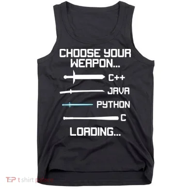 Funny Programmer Geek Java C Programming Tank Top