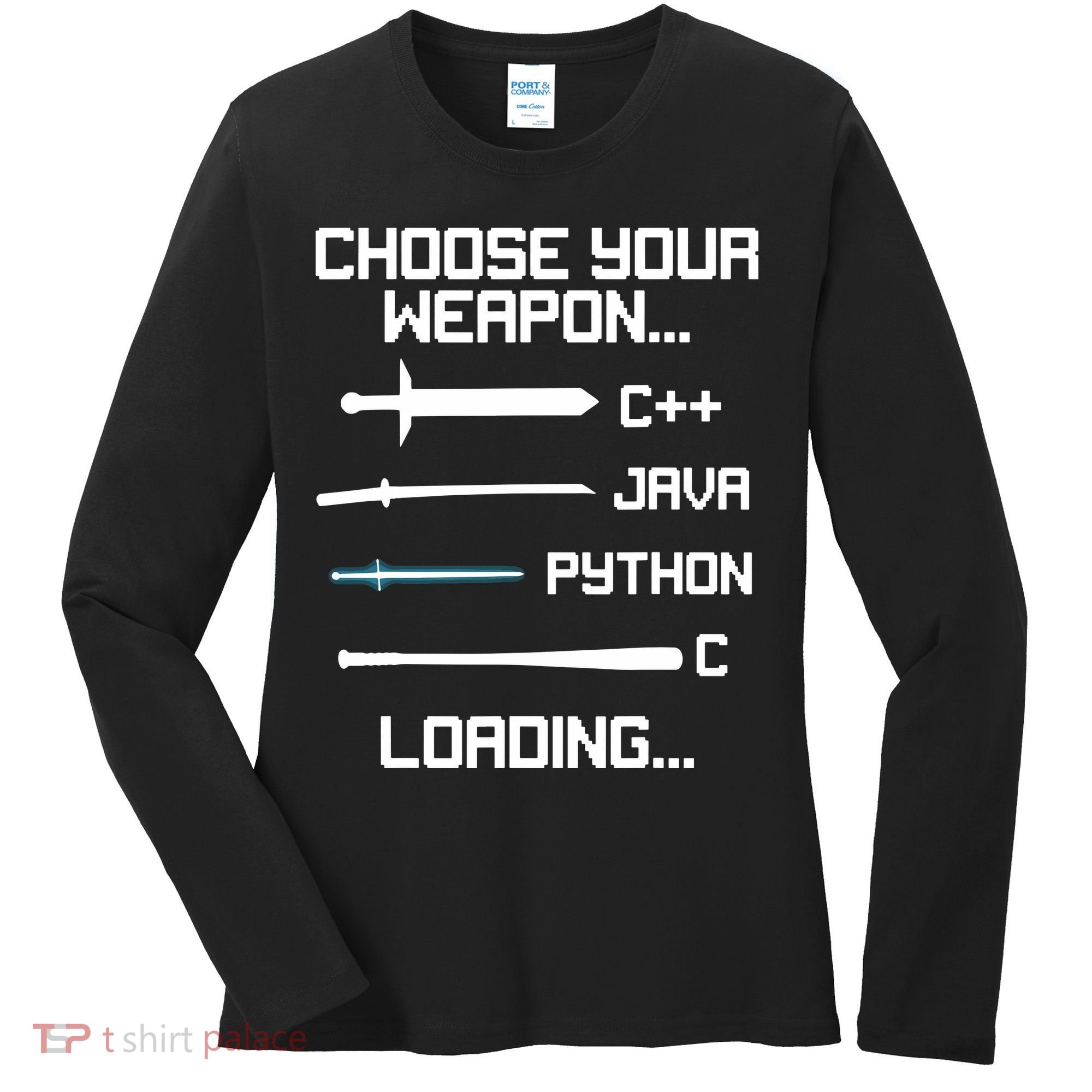 Funny Programmer Geek Java C Programming Women's Long Sleeve Shirt