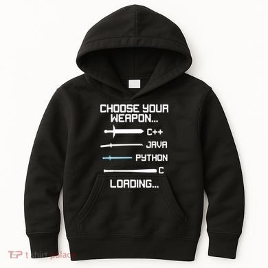 Funny Programmer Geek Java C Programming Kids Hoodie