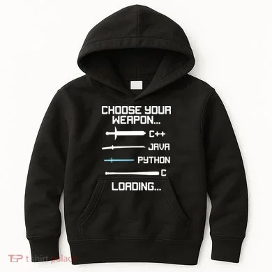 Funny Programmer Geek Java C Programming Kids Hoodie