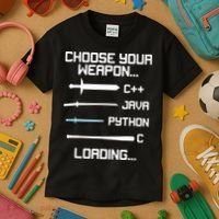 Funny Programmer Geek Java C Programming Kids T-Shirt thumb 3