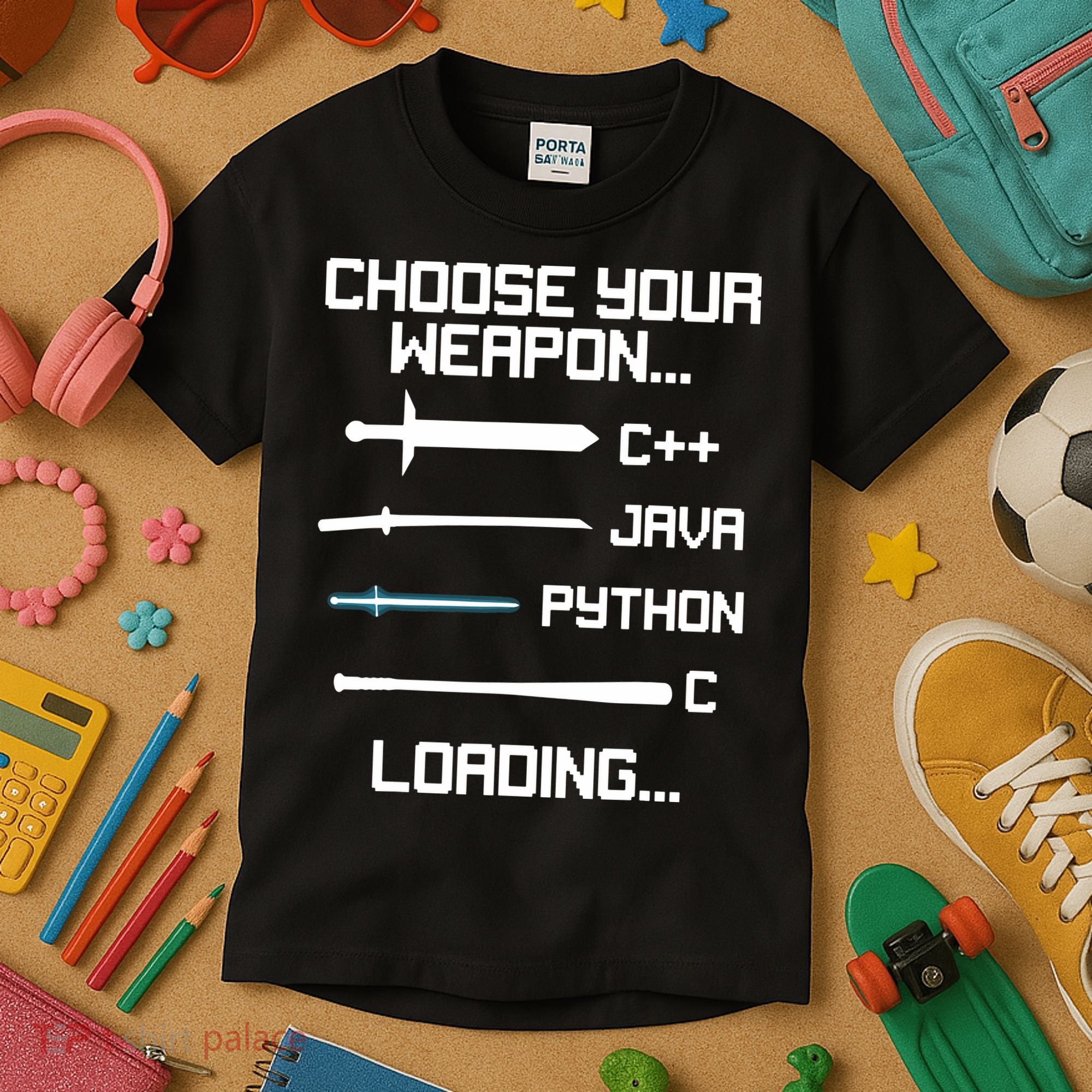 Funny Programmer Geek Java C Programming Kids T-Shirt