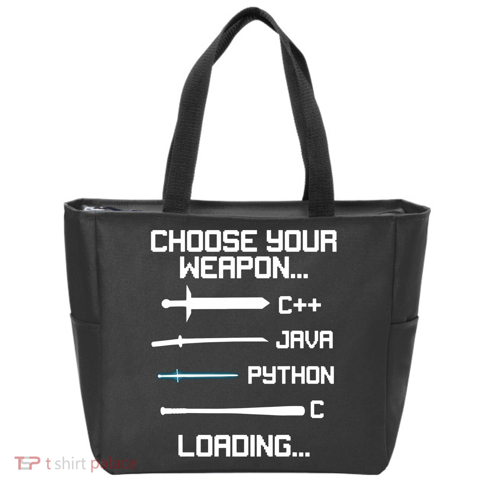 Funny Programmer Geek Java C Programming Tote Bag